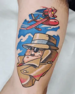 tatuaje-anime-Porco-Rosso-de-Studio-Ghibli