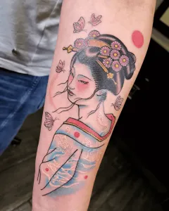 tatuaje-neotradicional-geisha
