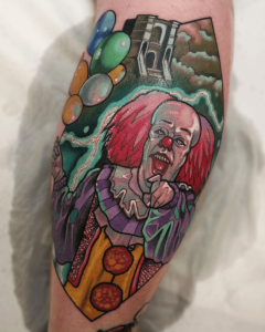 tatuaje retrato neotradicional payaso it  - 191
